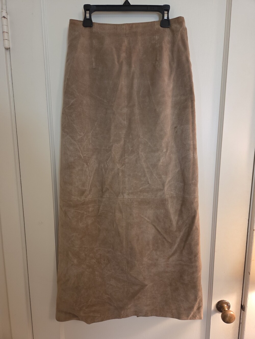 Women's Suede Maxi Skirt 100% Leather